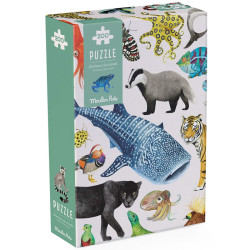 Puzzle los animales del mundo-200 piezas