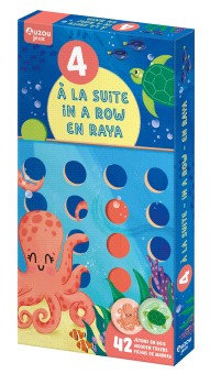 Cuatro en raya. Juego de madera